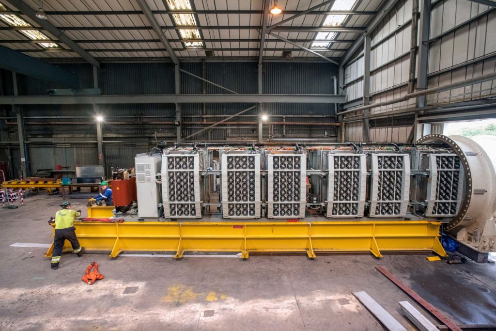 Server racks being removed from the Northern Isles datacenter