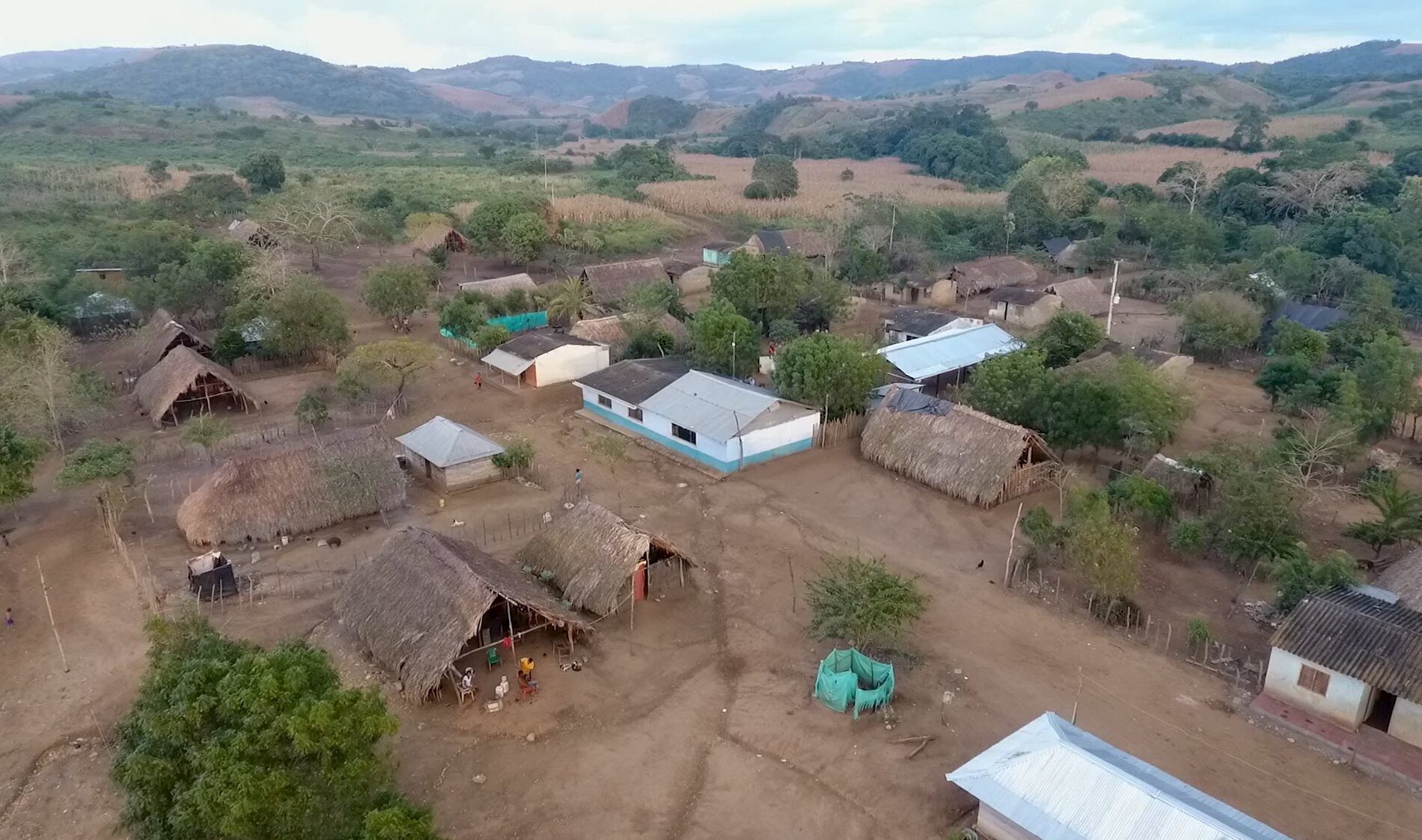 Aerial view of Ovejas, Sucre