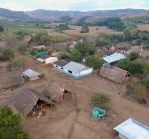 Aerial view of Ovejas, Sucre