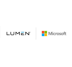 Lumen and Microsoft logos
