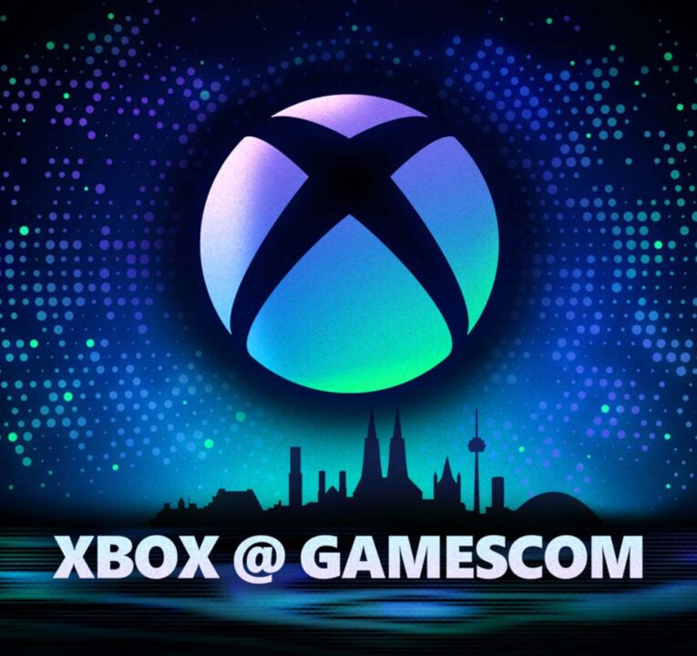 Xbox logo along with text reading Xbox at gamescom
