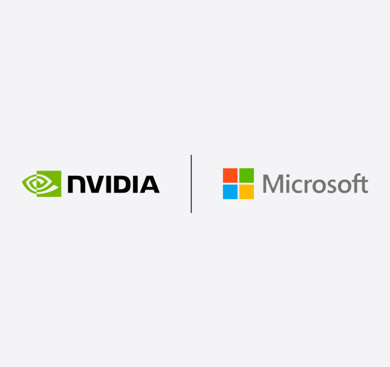 Microsoft and NVIDIA logos